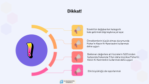 Ki-kare testi yaparken nelere dikkat etmemiz gerektiğini açıklayan bir görsel.