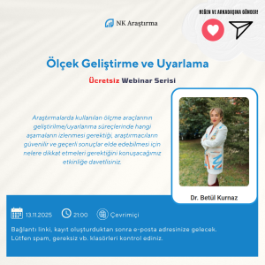 Ölçek geliştirme eğitimiyle ilgili bilgileri içeren görsel